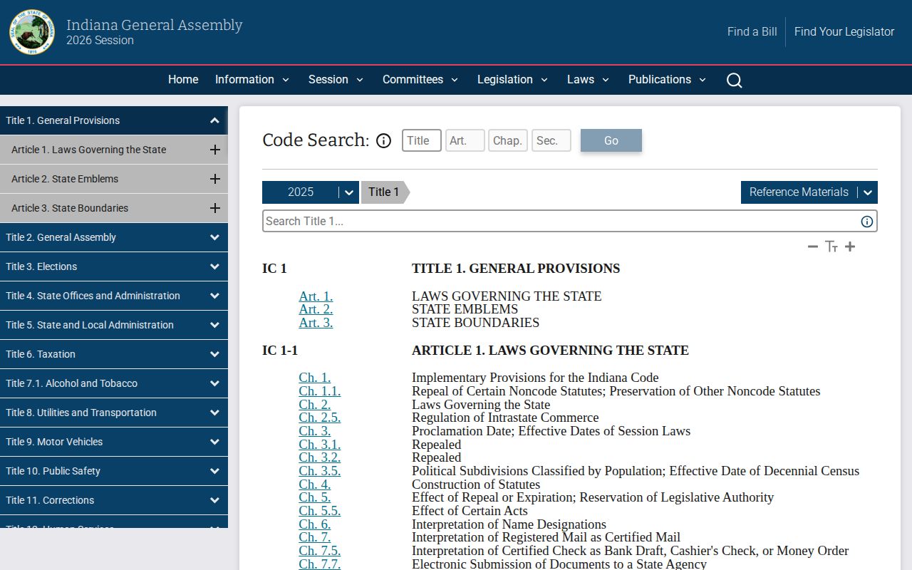 Indiana Code gateway for Porter County mugshot record law